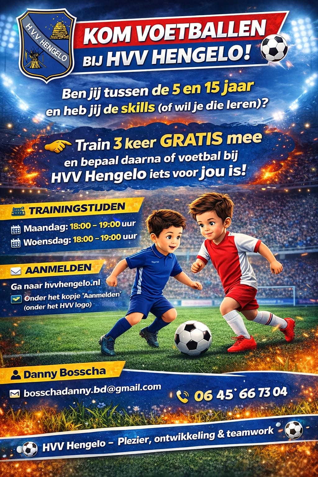 Kom jij ook voetballen