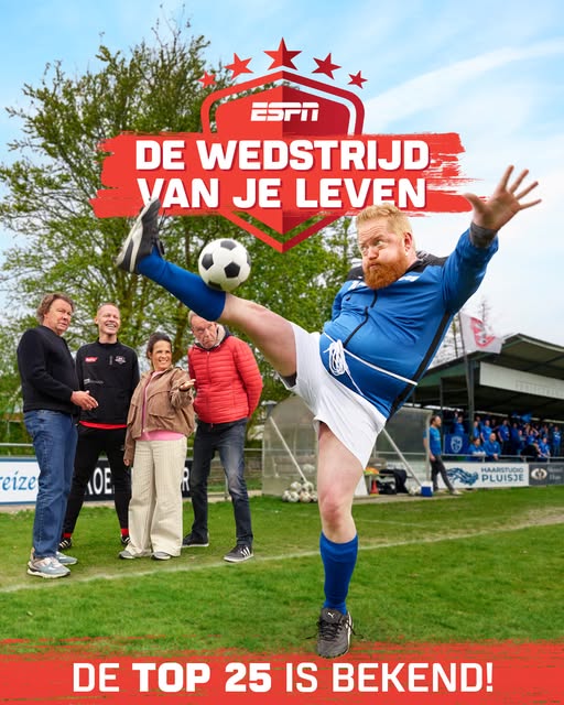 Zaterdag 3 in de TOP 25!!! Wedstrijd van je Leven