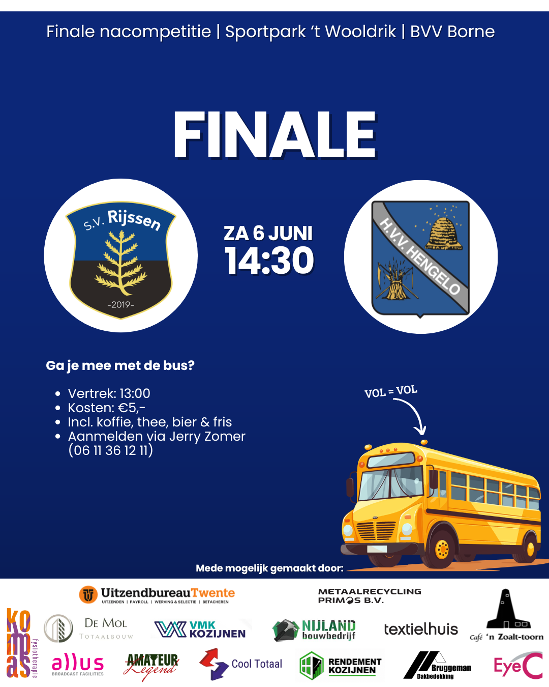 FINALE HVV Hengelo1 zaterdag 6 juni