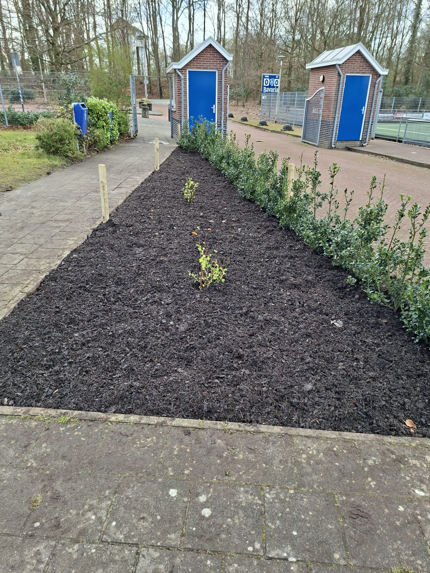 Beplanting weer opgeknapt