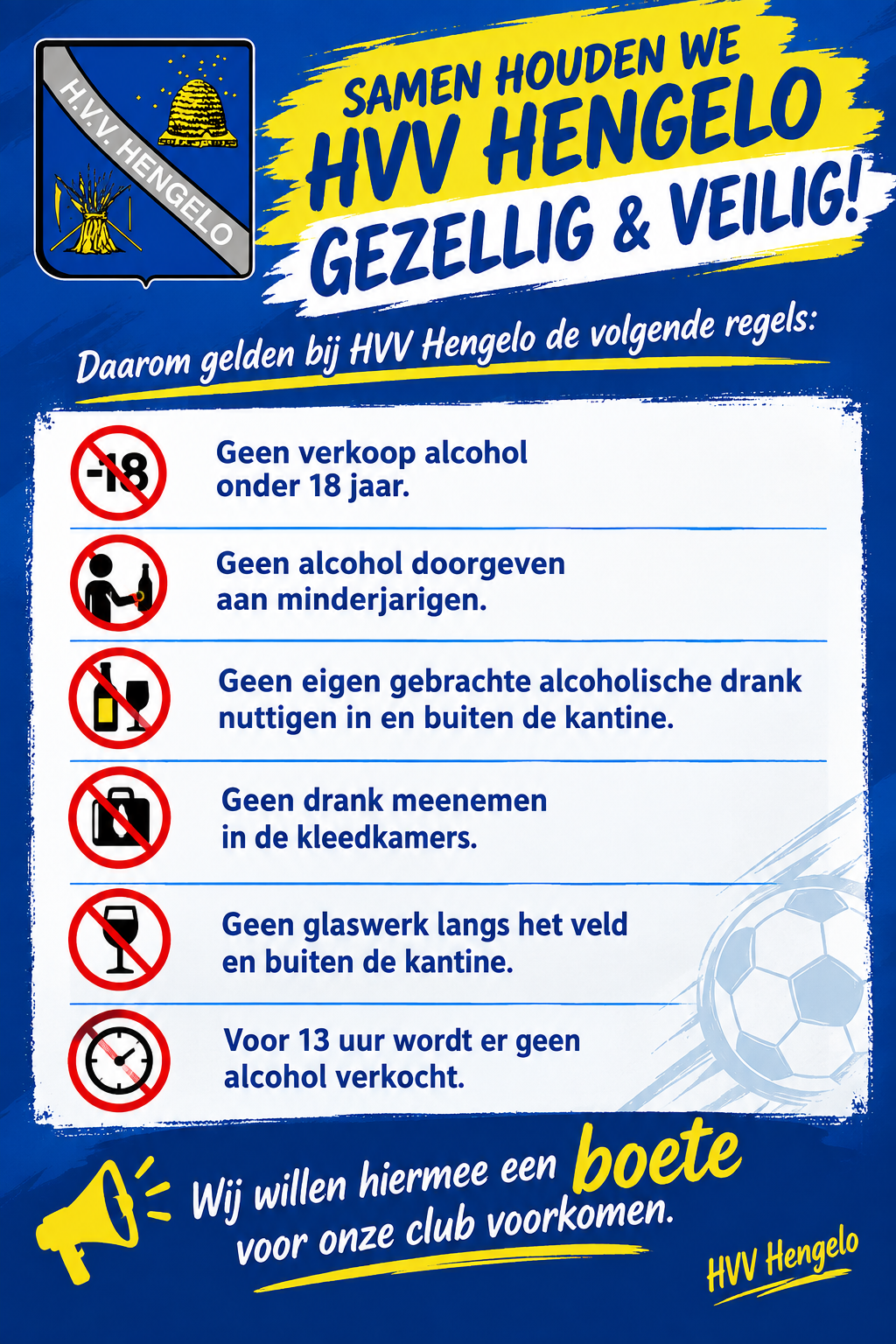 Onze regels omtrent alcohol en glasgebruik