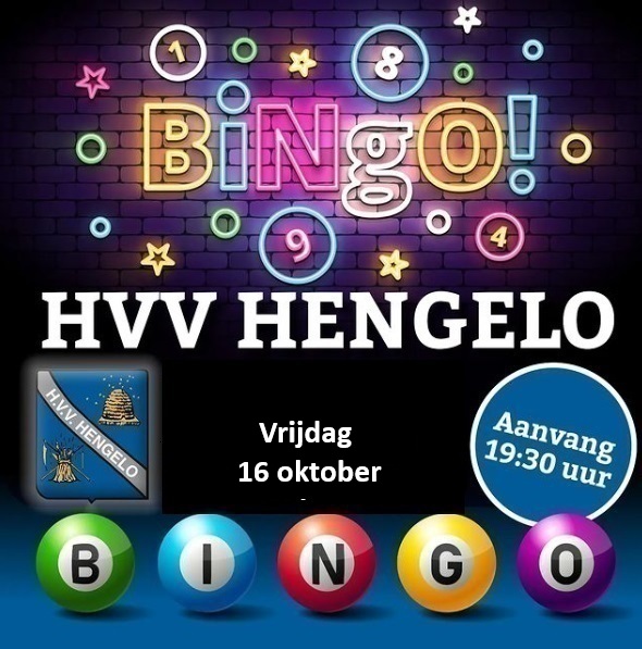 Vrijdag 16 oktober Bingo